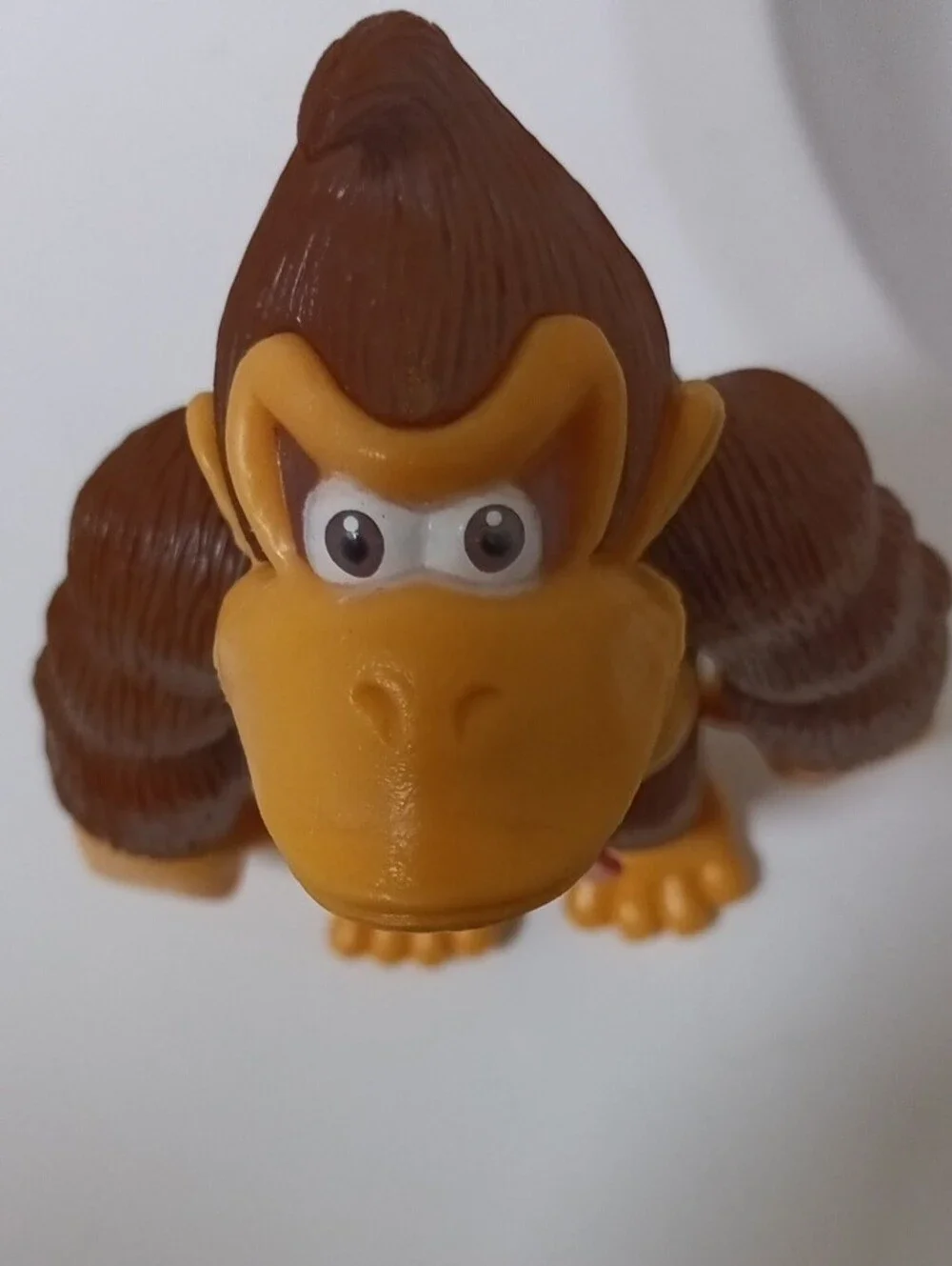 Donkey Kong Figure Toy - Brown Play Figure with Red Tie